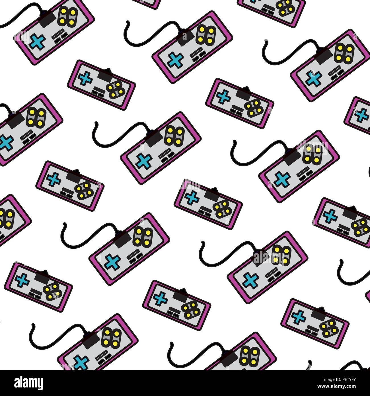 color videogame console play simulator background Stock Vector Image ...