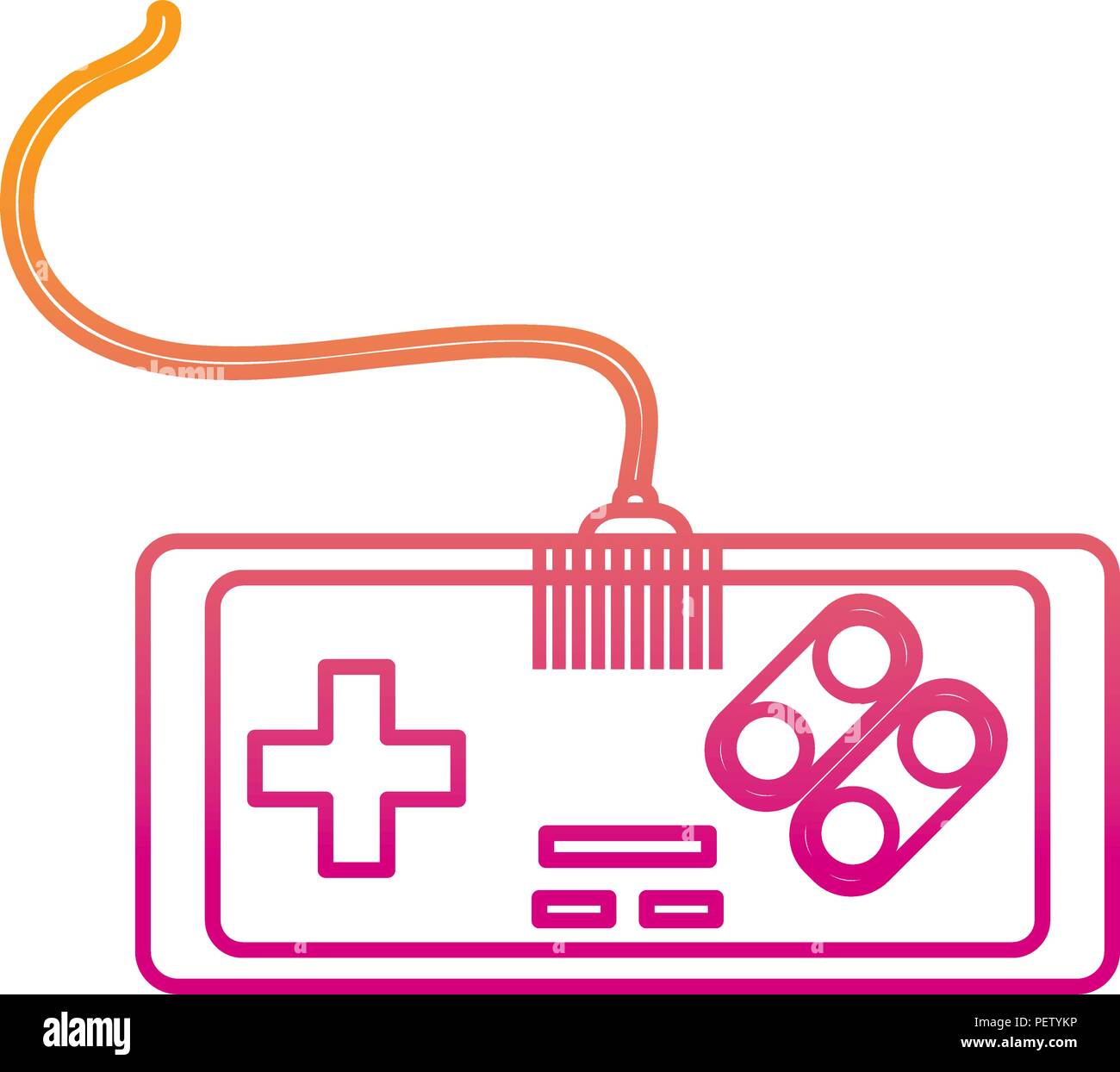 degraded line videogame console simulator technology player Stock ...