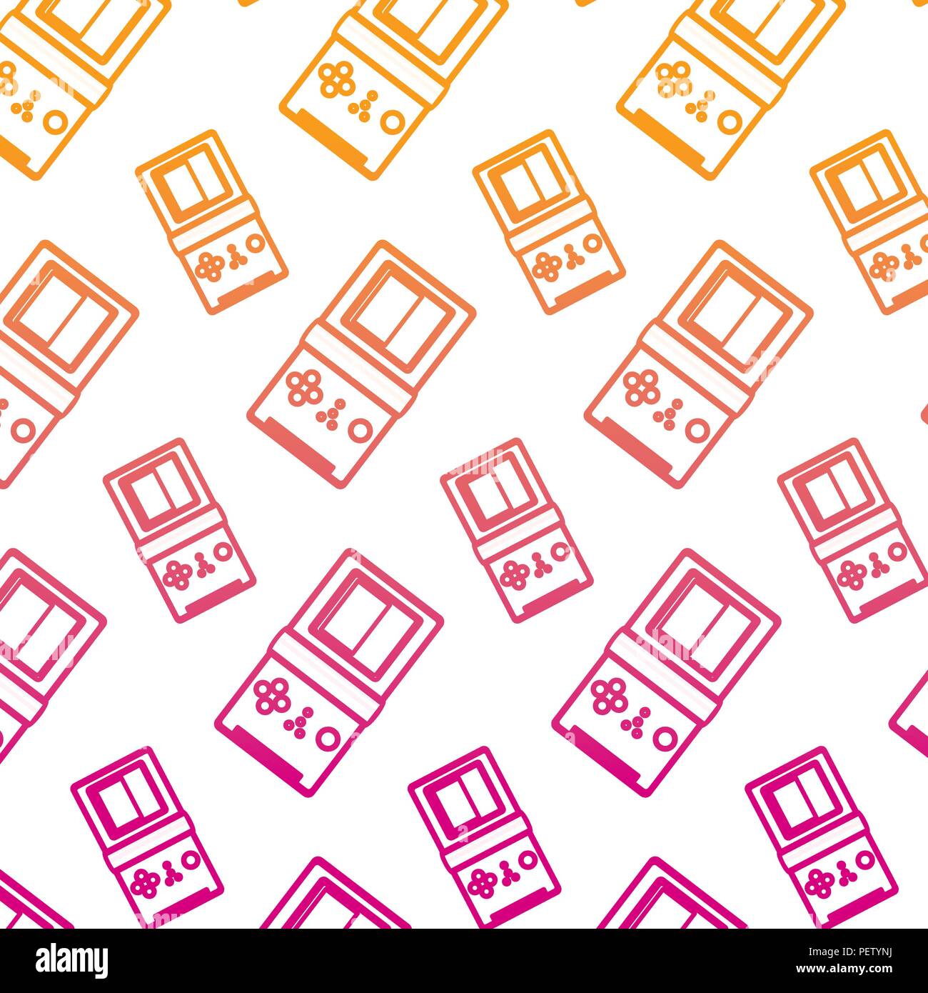 degraded line hand tetris videogame console background Stock Vector ...