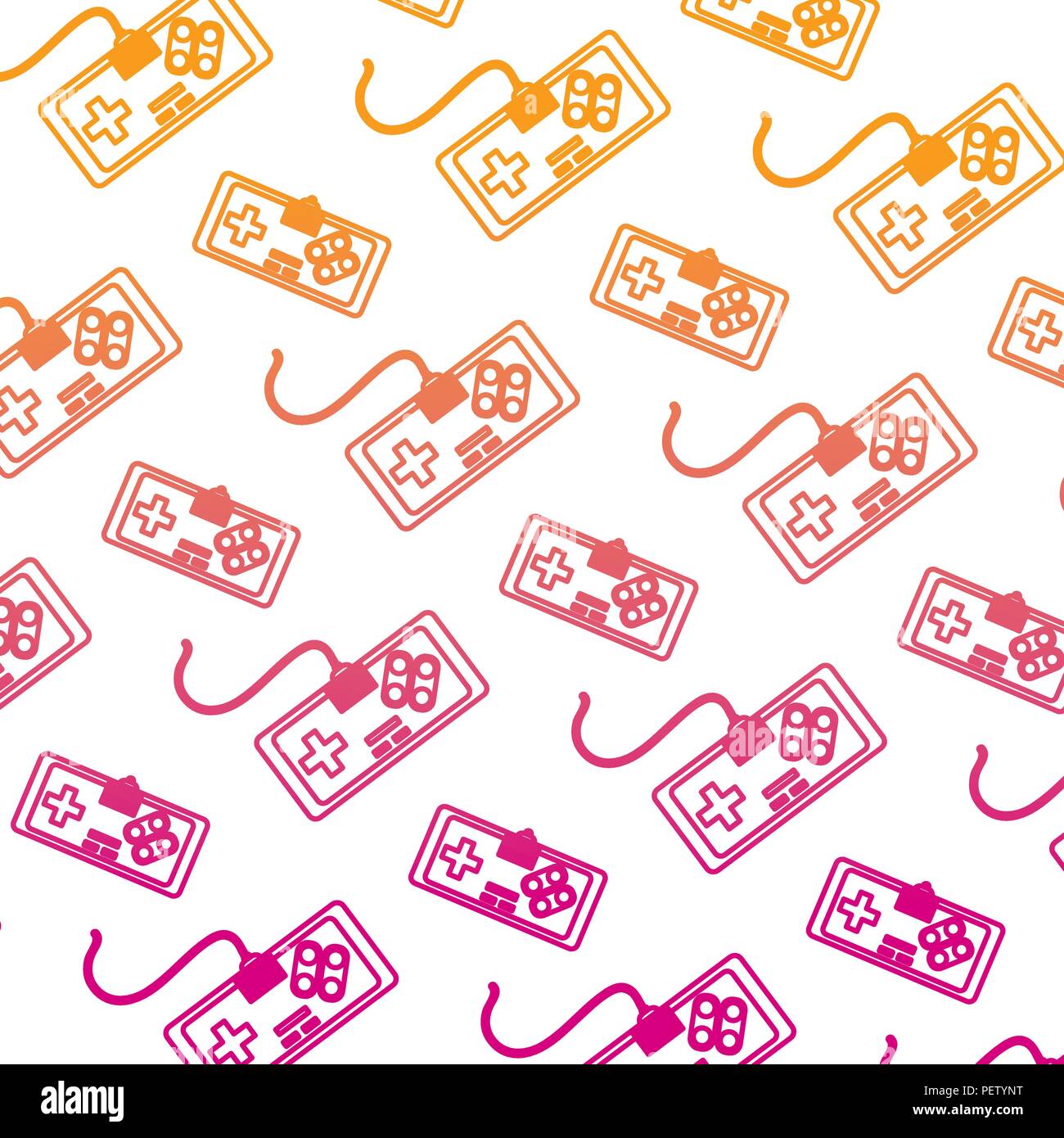degraded line videogame console play simulator background Stock Vector ...