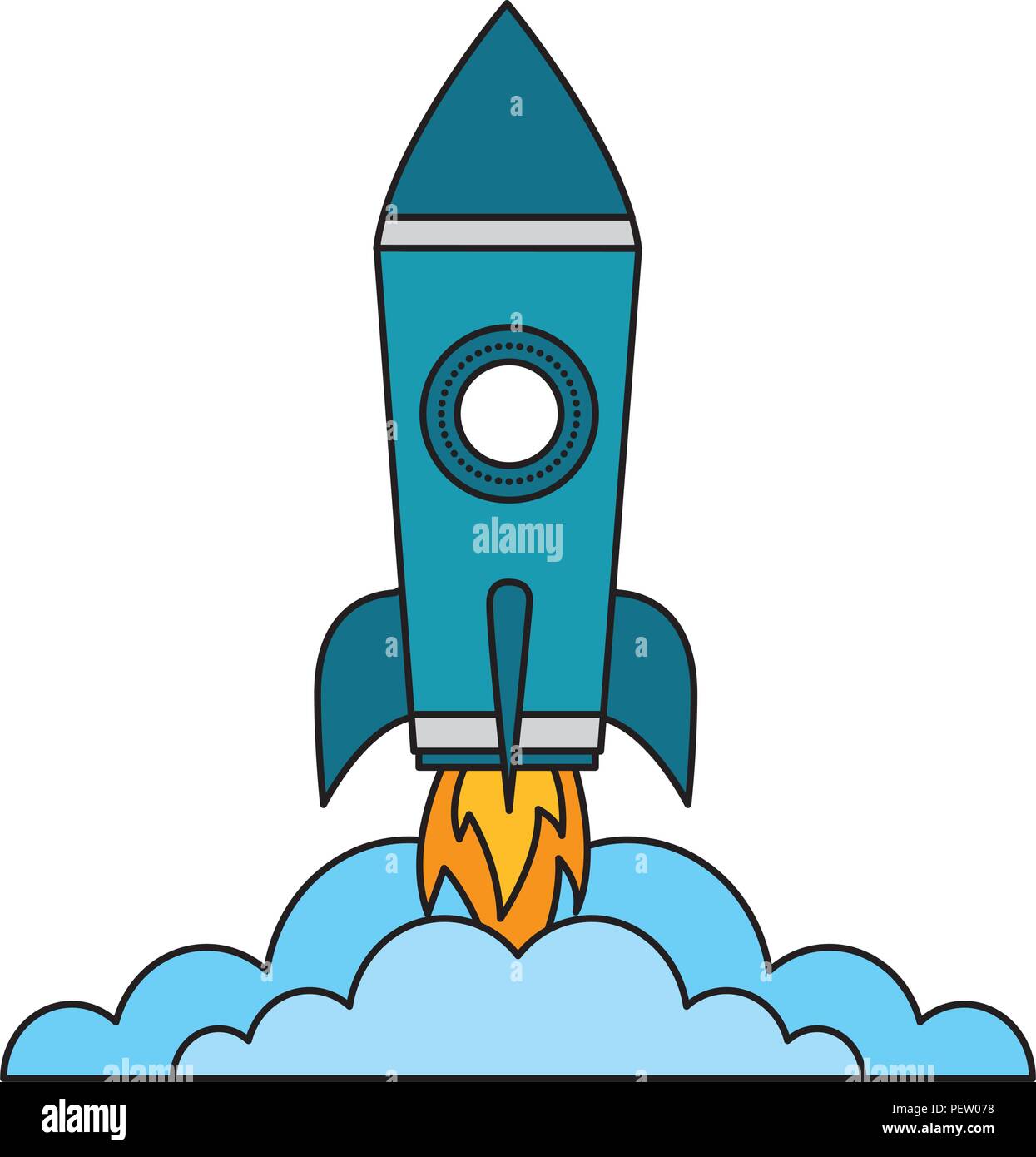 rocket launch startup cartoon image Stock Vector Image & Art - Alamy