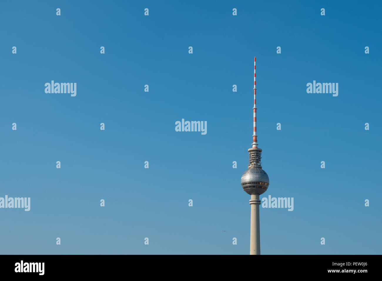 Tv tower / television Tower / Fernsehturm in Berlin Stock Photo