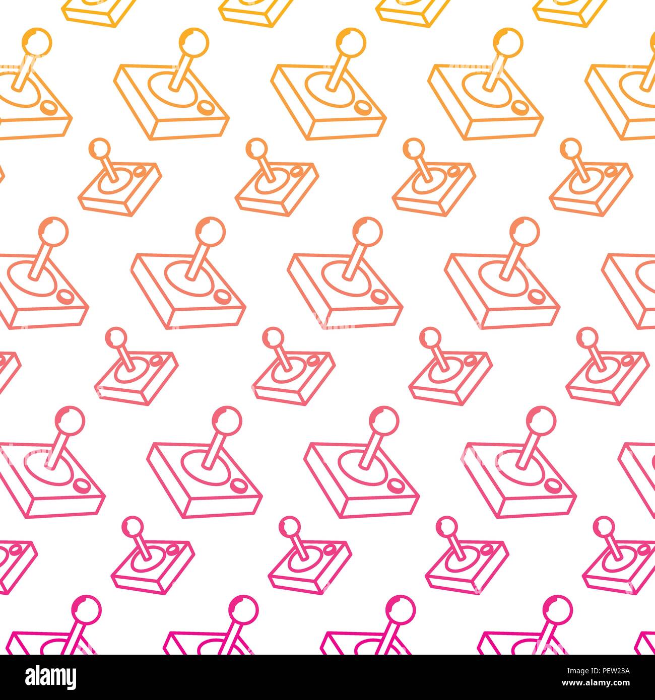 degraded line videogame hand button console background Stock Vector ...