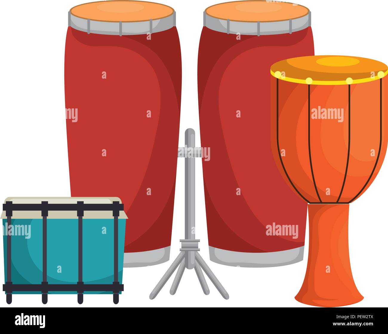 bongo drum with drums vector illustration design Stock Vector Image & Art Alamy