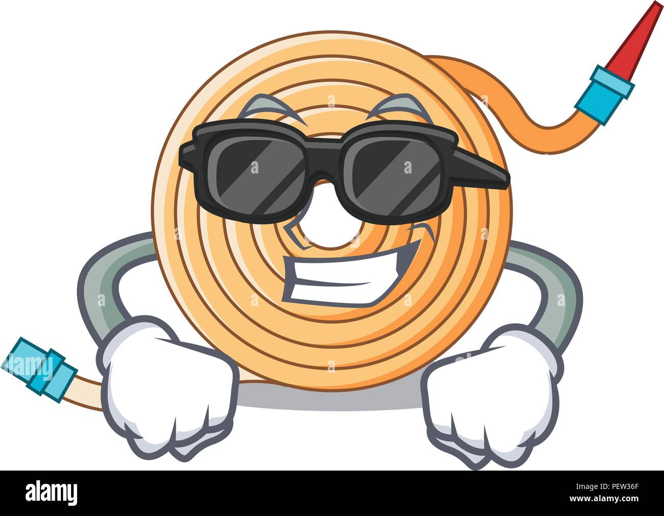 Super cool garden water hose cartoon Stock Vector Image & Art Alamy