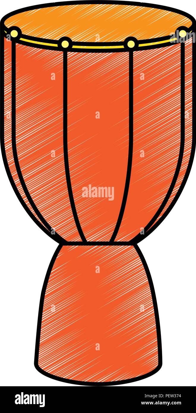 bongo drum tropical instrument vector illustration design Stock Vector ...
