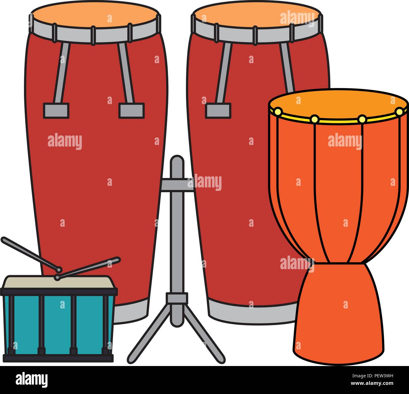 Bongo drums vector hires stock photography and images Alamy