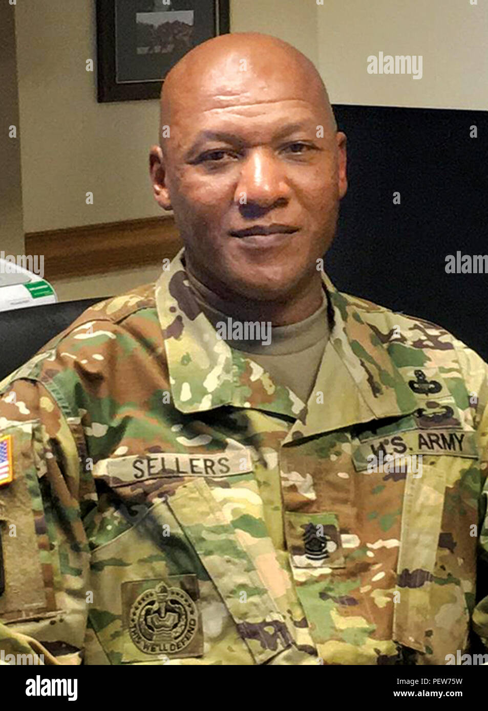 Quartermaster Command Sgt. Maj. Jimmy Sellers is the senior enlisted