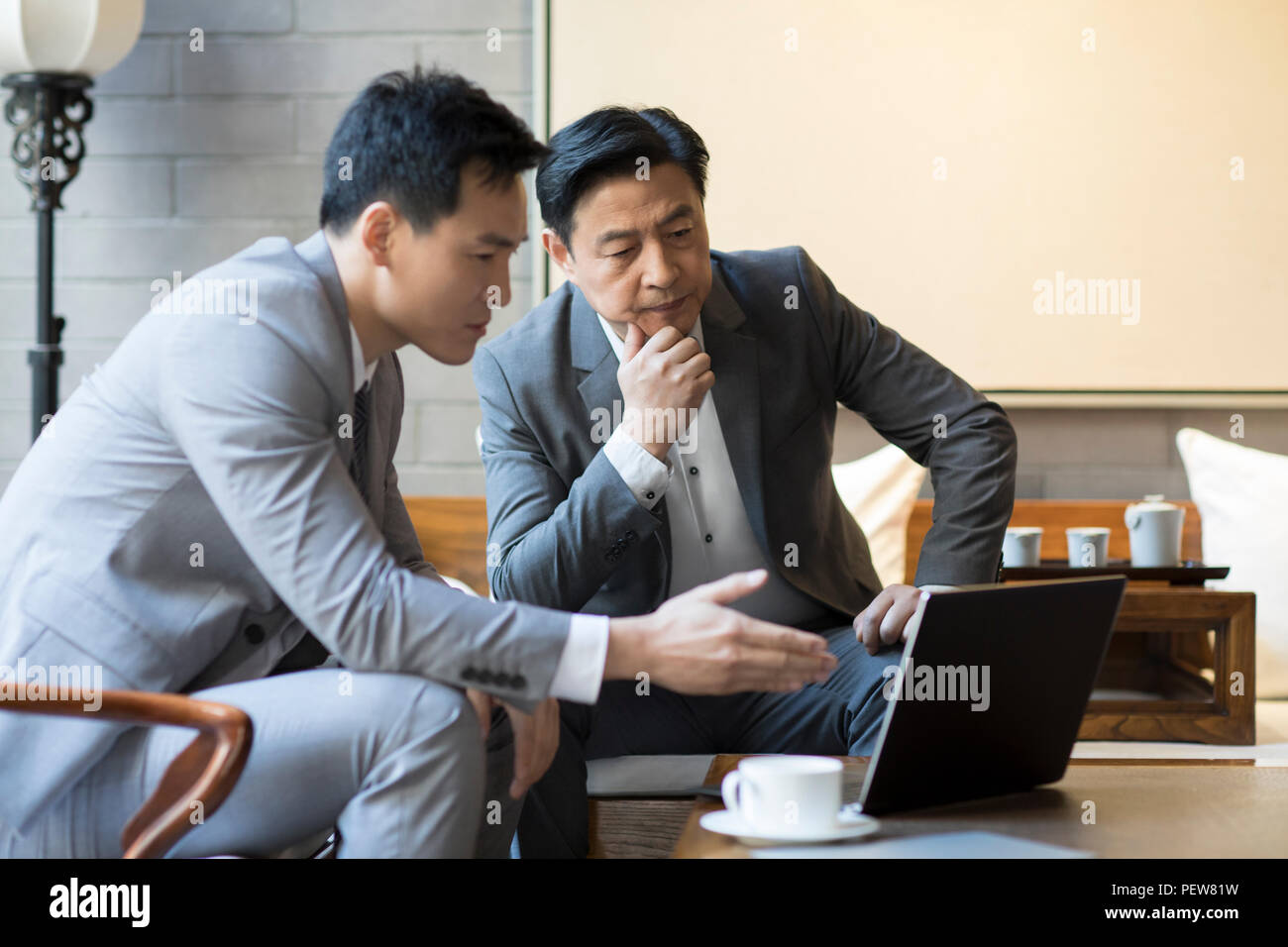 Businessmen having a meeting Stock Photo