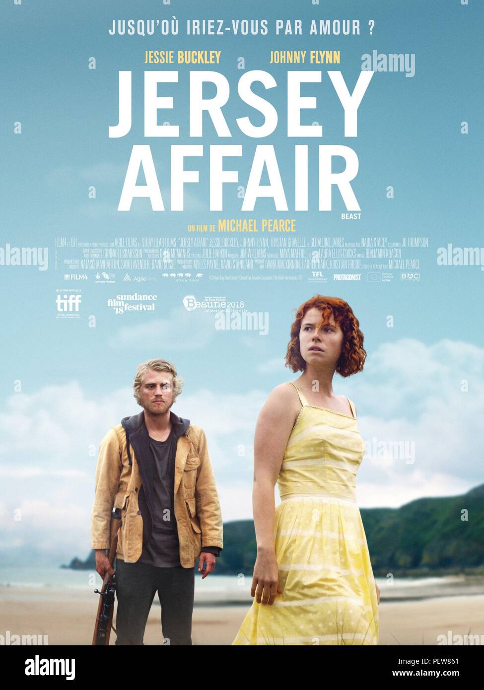 RELEASE DATE: May 11, 2018 TITLE: Beast aka Jersey Affair STUDIO:  Protagonist Pictures DIRECTOR: Michael Pearce PLOT: A troubled woman living  in an isolated community finds herself pulled between the control of