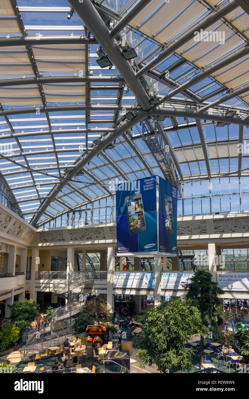 Massive Steel And Glass Roof Atrium Above The Winter Garden Food