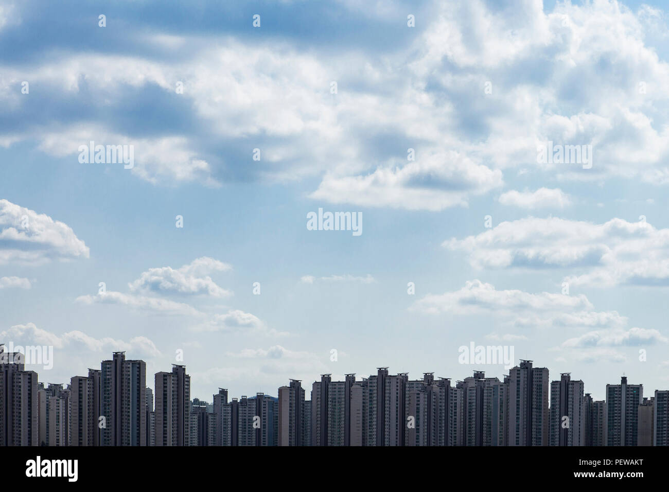 The top view of Seoul City, Korea. beautiful landscape of Seoul skyline from peak stock photo. 033 Stock Photo