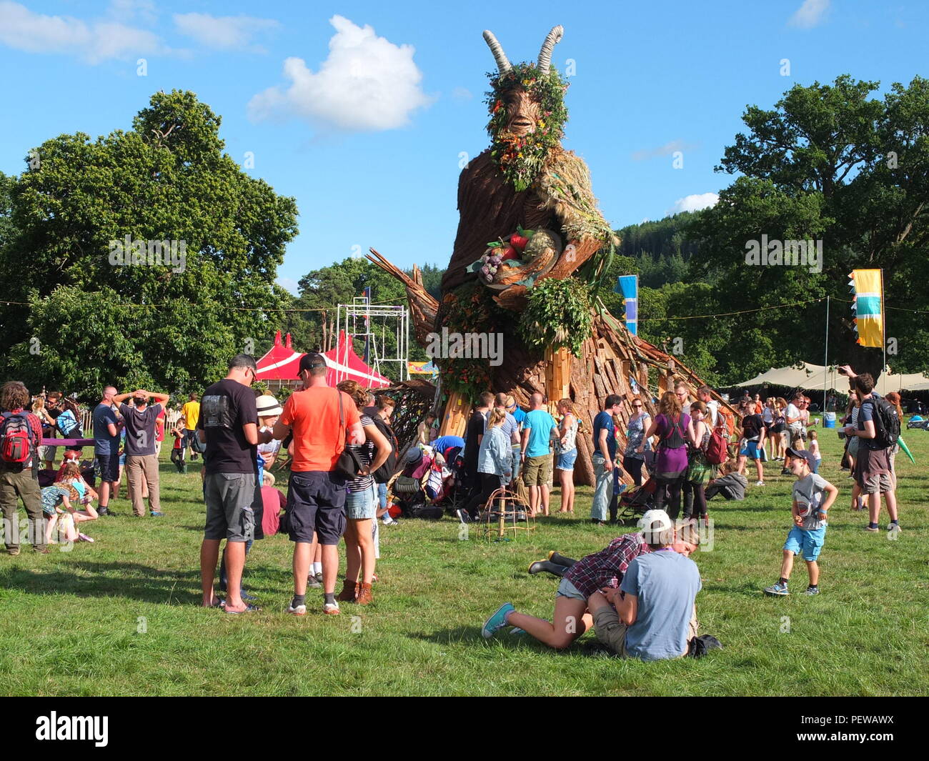 Impressive Green Man sculpture built by Pyrite Creative for the Green