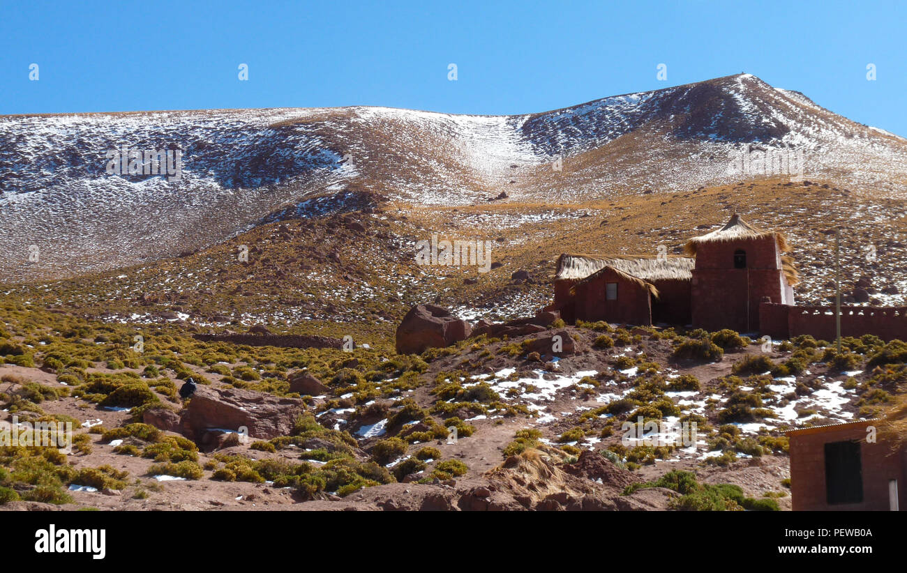 Landscape view of the mountainous region of Atacama in northern Chile Stock Photo