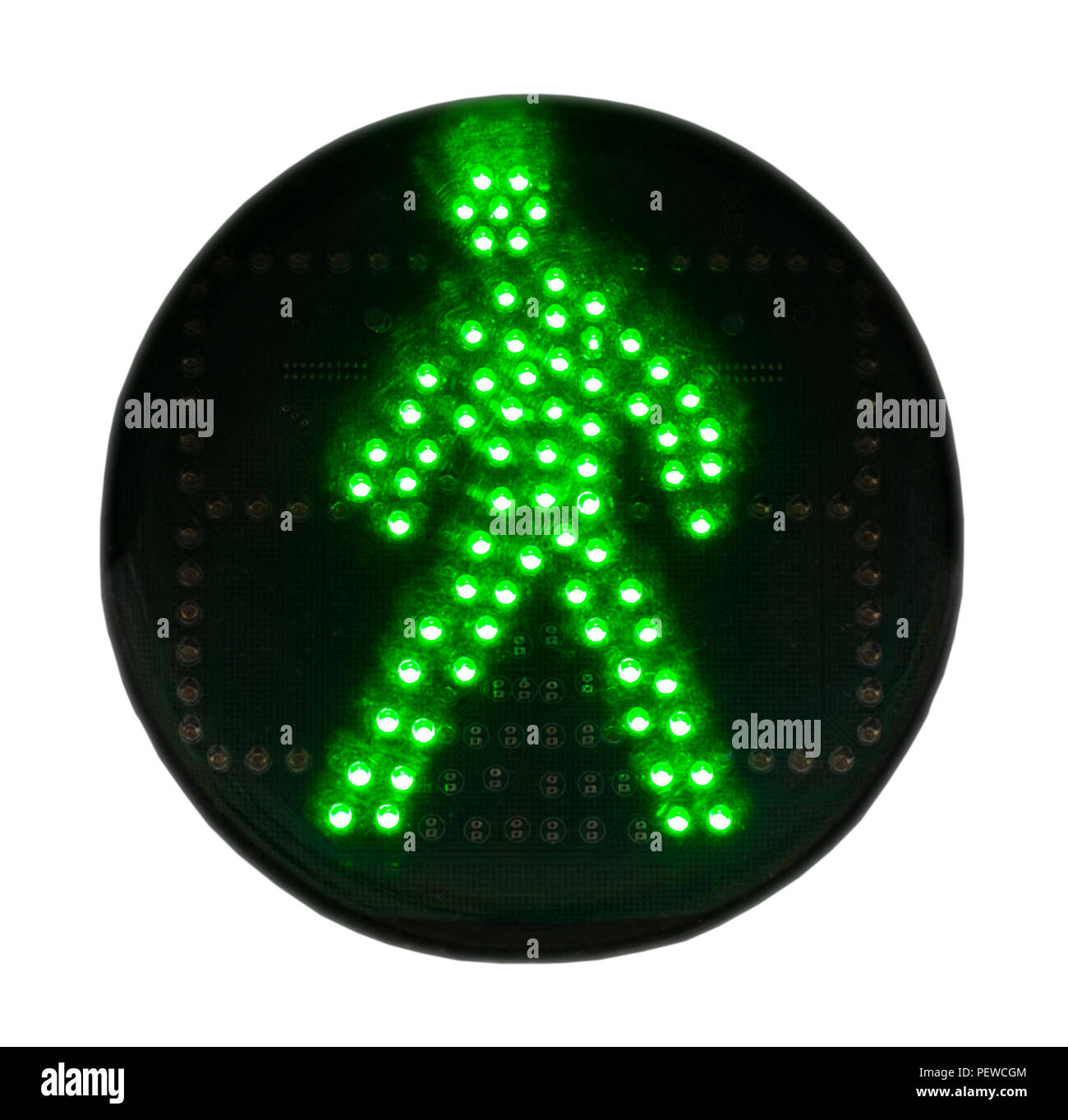 Green man traffic light pedestrian Cut Out Stock Images & Pictures Alamy