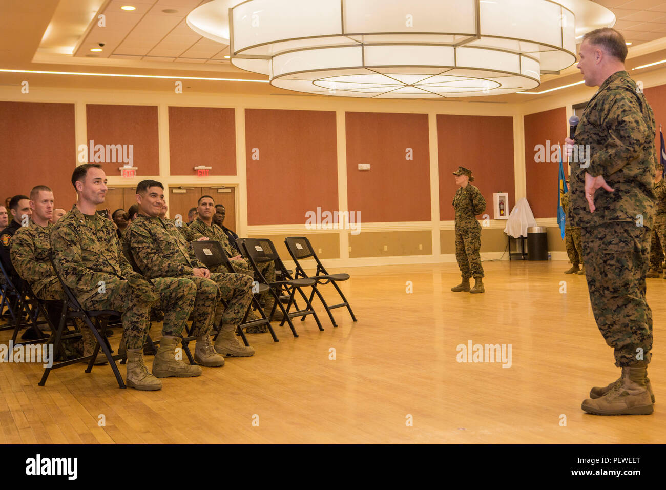 U.S. Marines Corps Col. Chandler P. Seagraves, commanding officer for Headquarters and Support