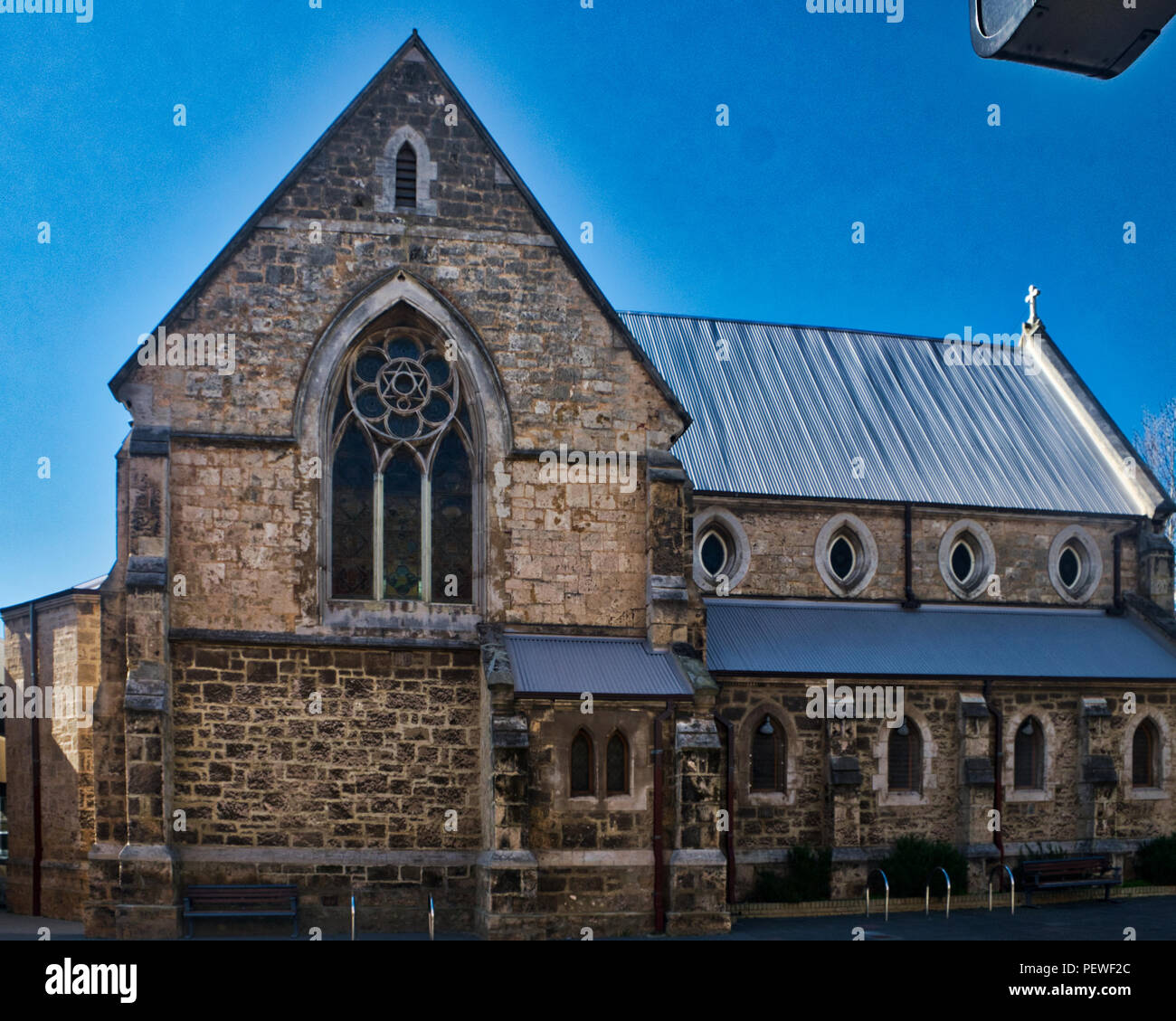 Fremantle: Wesley Uniting Church Market Street Stock Photo