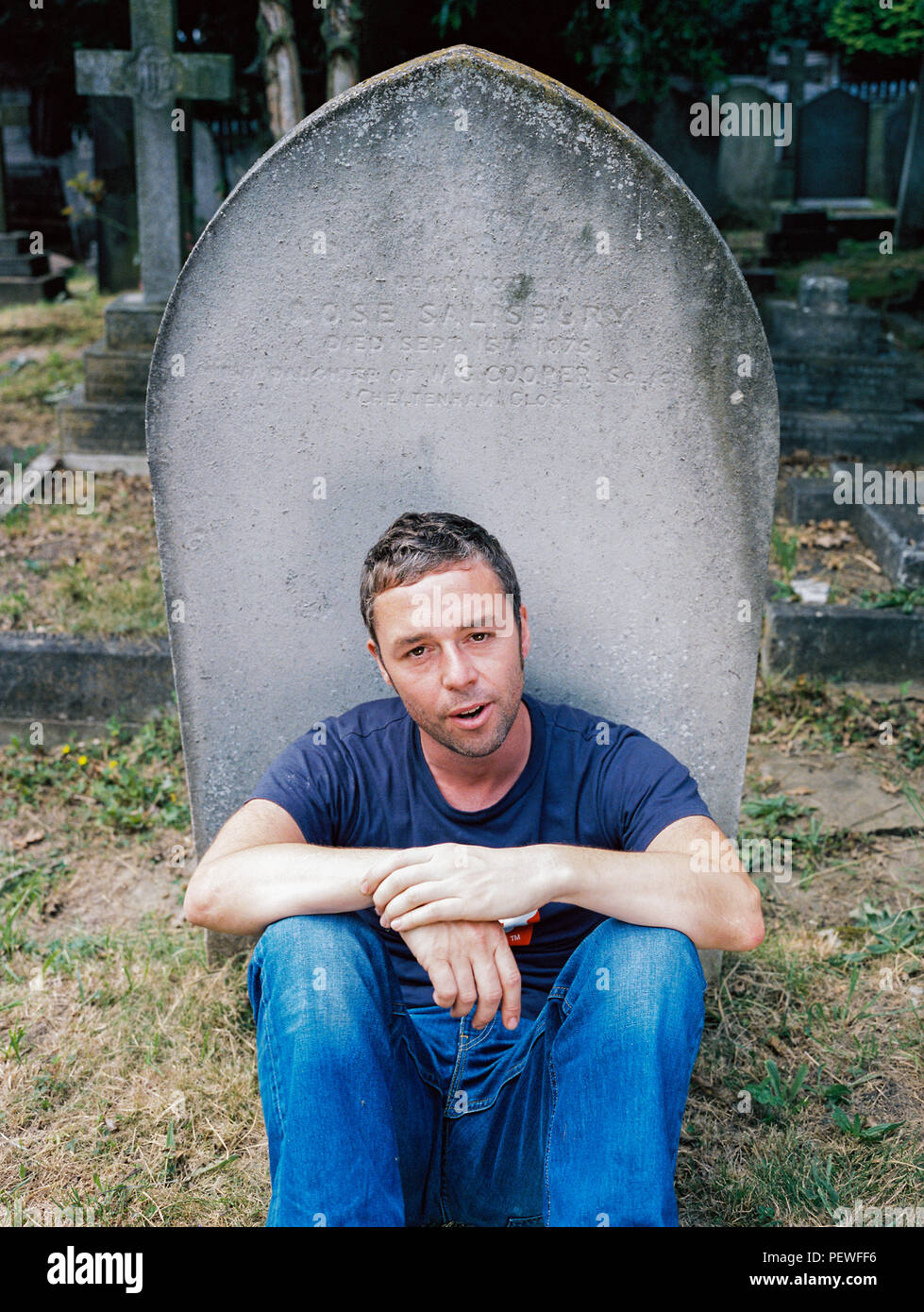 Portrait of musician Baxter Dury (son of Ian Dury) photographed in