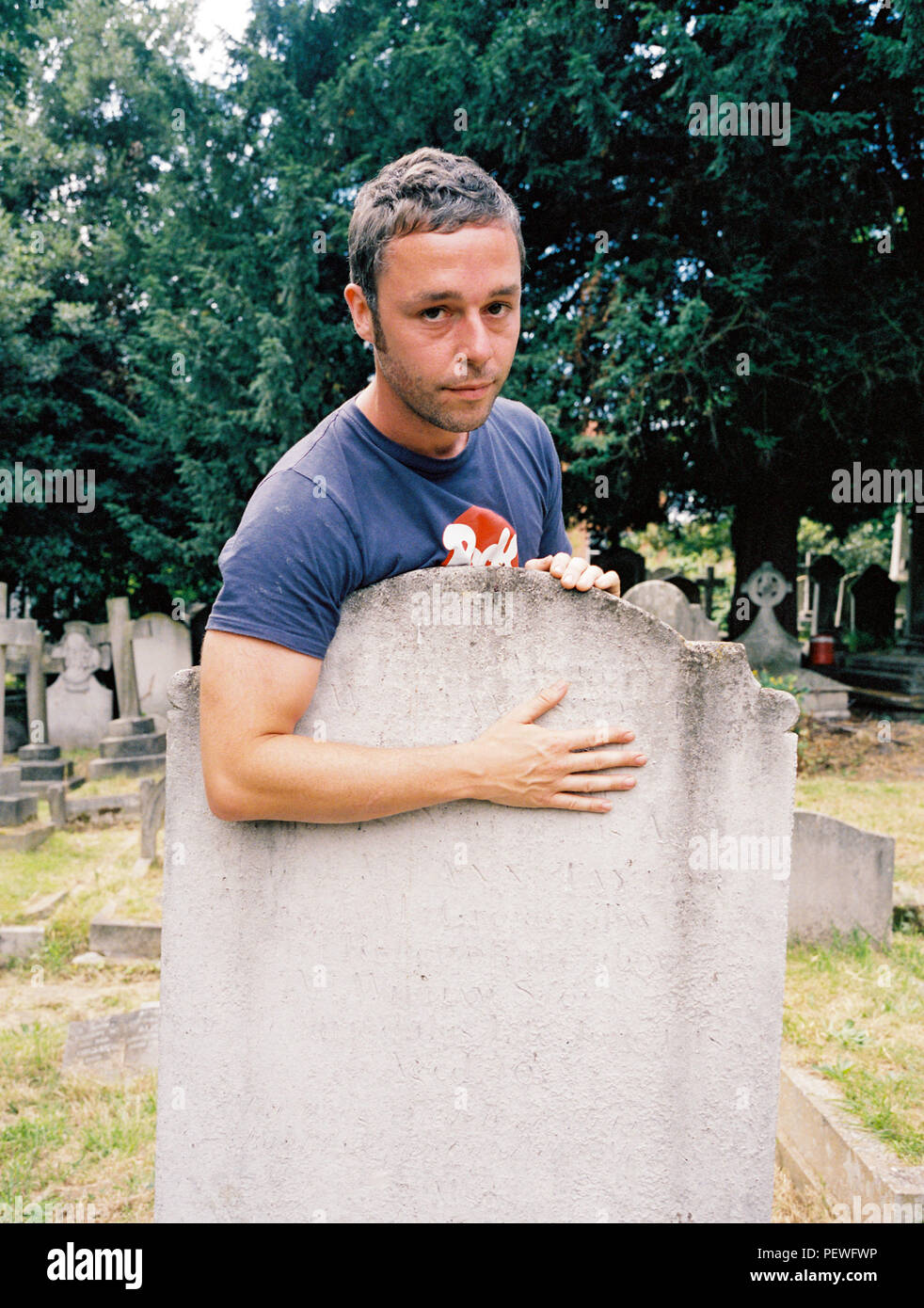 Portrait of musician Baxter Dury (son of Ian Dury) photographed in