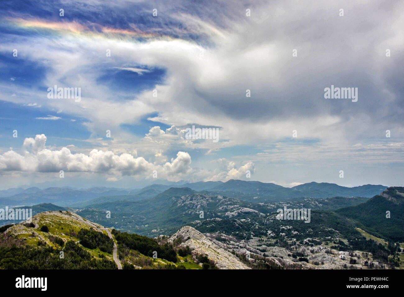 View from Montenegro Black Mountain Stock Photo