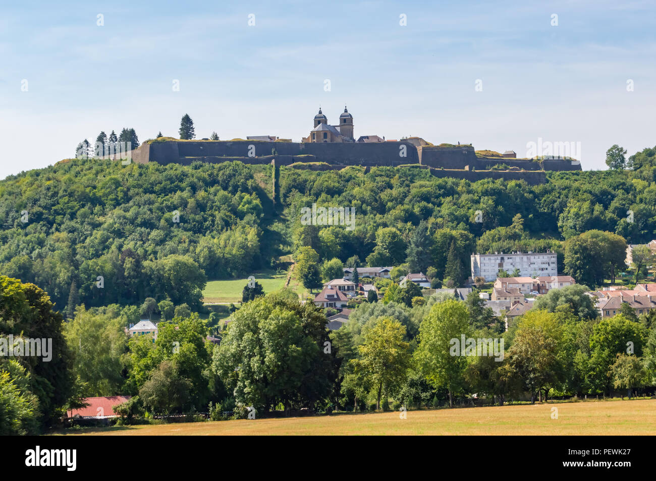 View of the citadel of the city of Montmédy in the department of Meuse in France Stock Photo