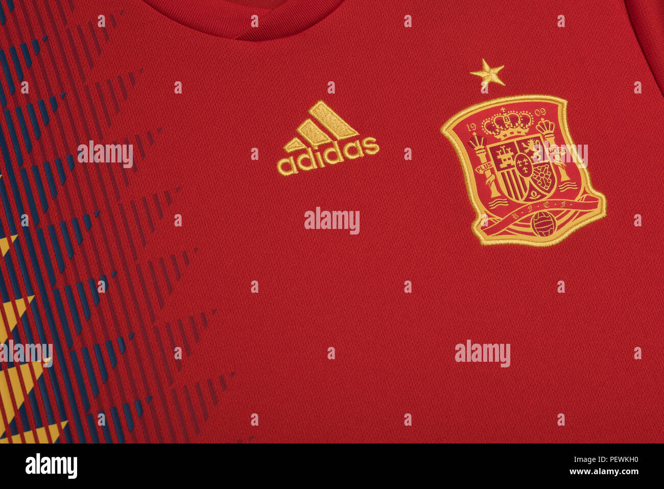 Spain National Football Team Shirt. FIFA World Cup 2018 Stock Photo - Alamy