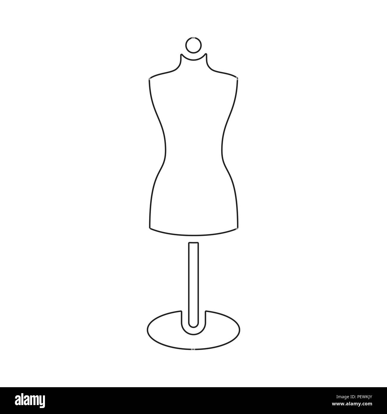 Child mannequin icon cartoon style Royalty Free Vector Image