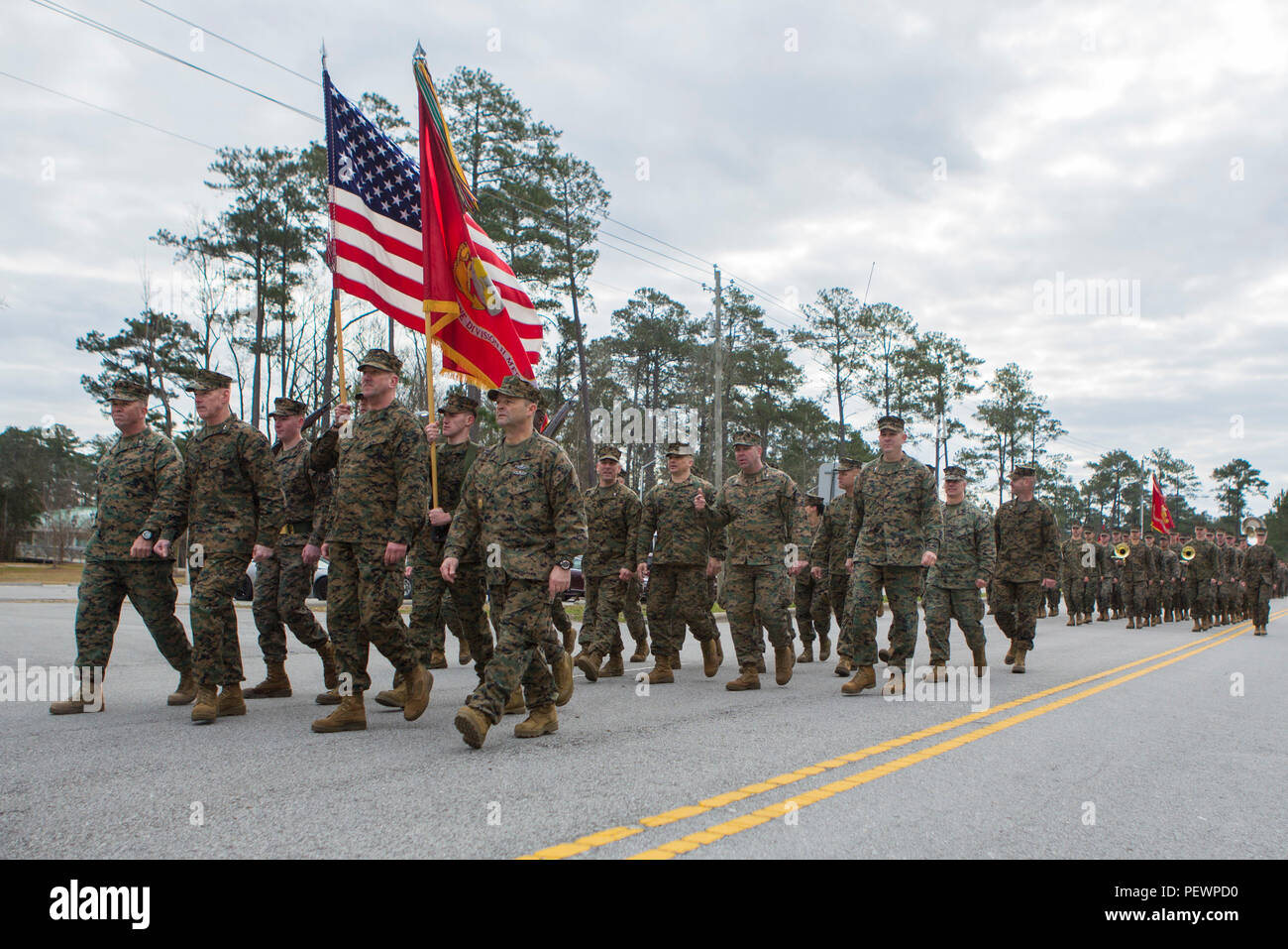 U.S. Marine Corps Maj. Gen. Brian D. Beaudreault, center left ...