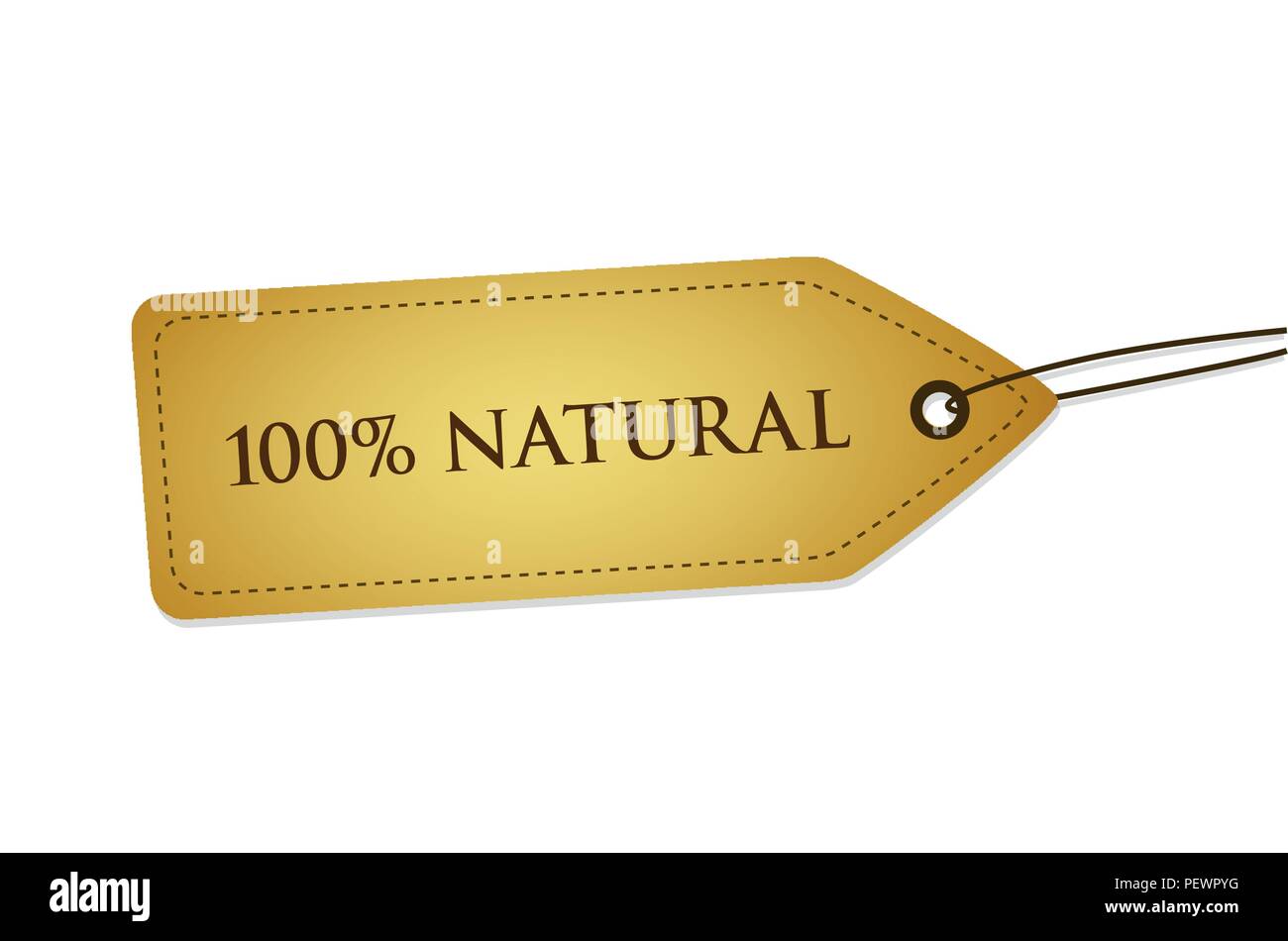 100 percent natural quality label vector illustration EPS10 Stock Vector
