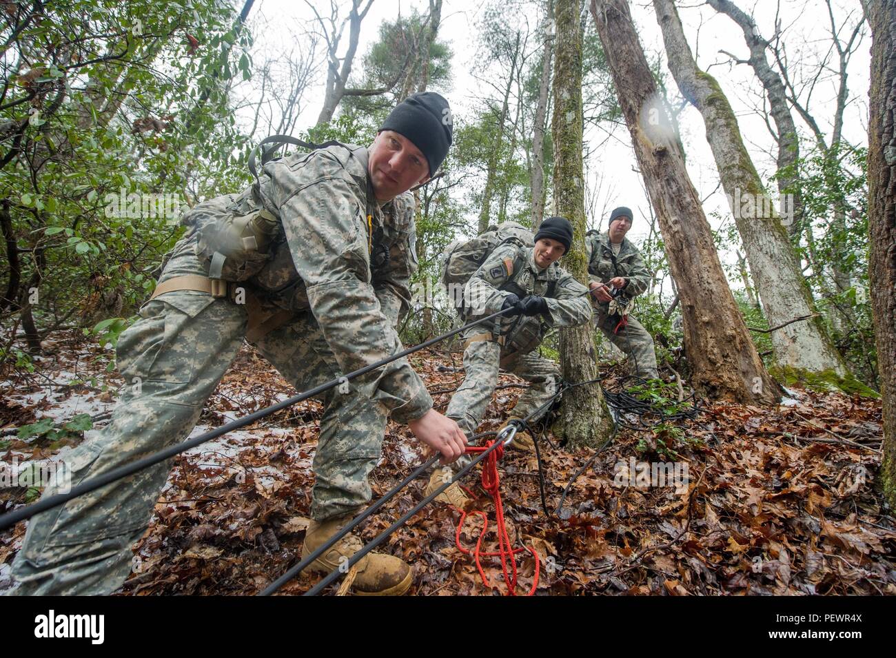 Basic Military Mountaineering Course High Resolution Stock Photography