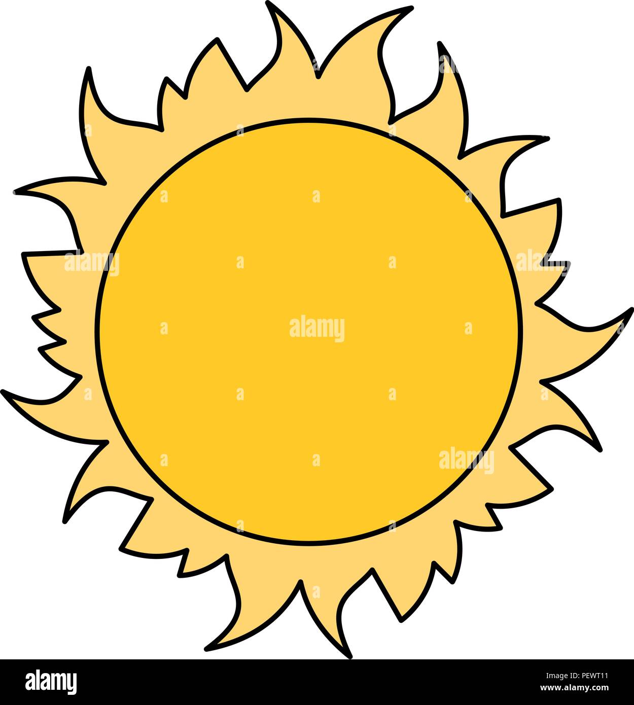 star sun space icon Stock Vector
