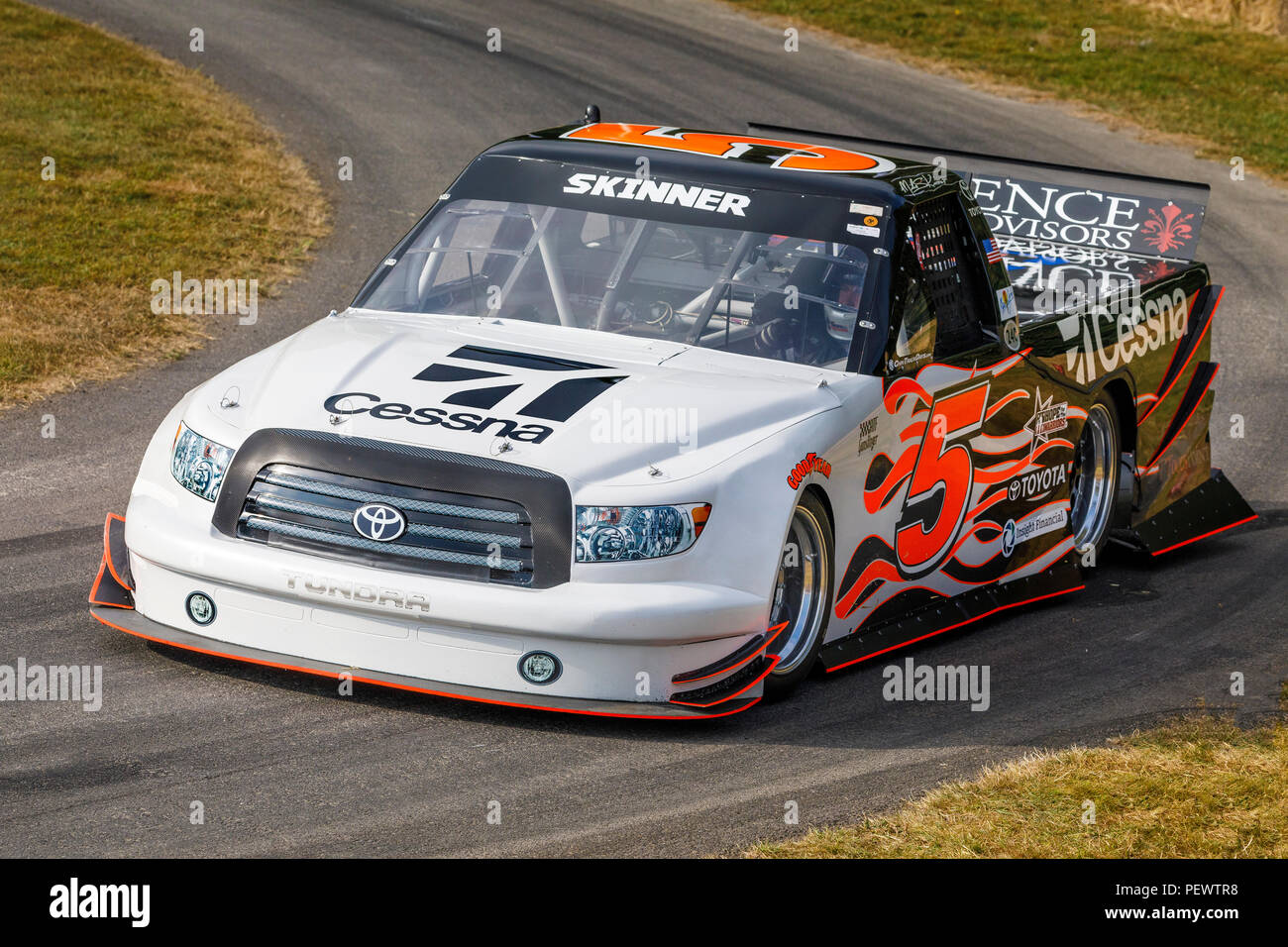 2008 Toyota Tundra NASCAR Truck Championship entrant with driver Mike  Skinner at the 2018 Goodwood Festival of Speed, Sussex, UK Stock Photo -  Alamy
