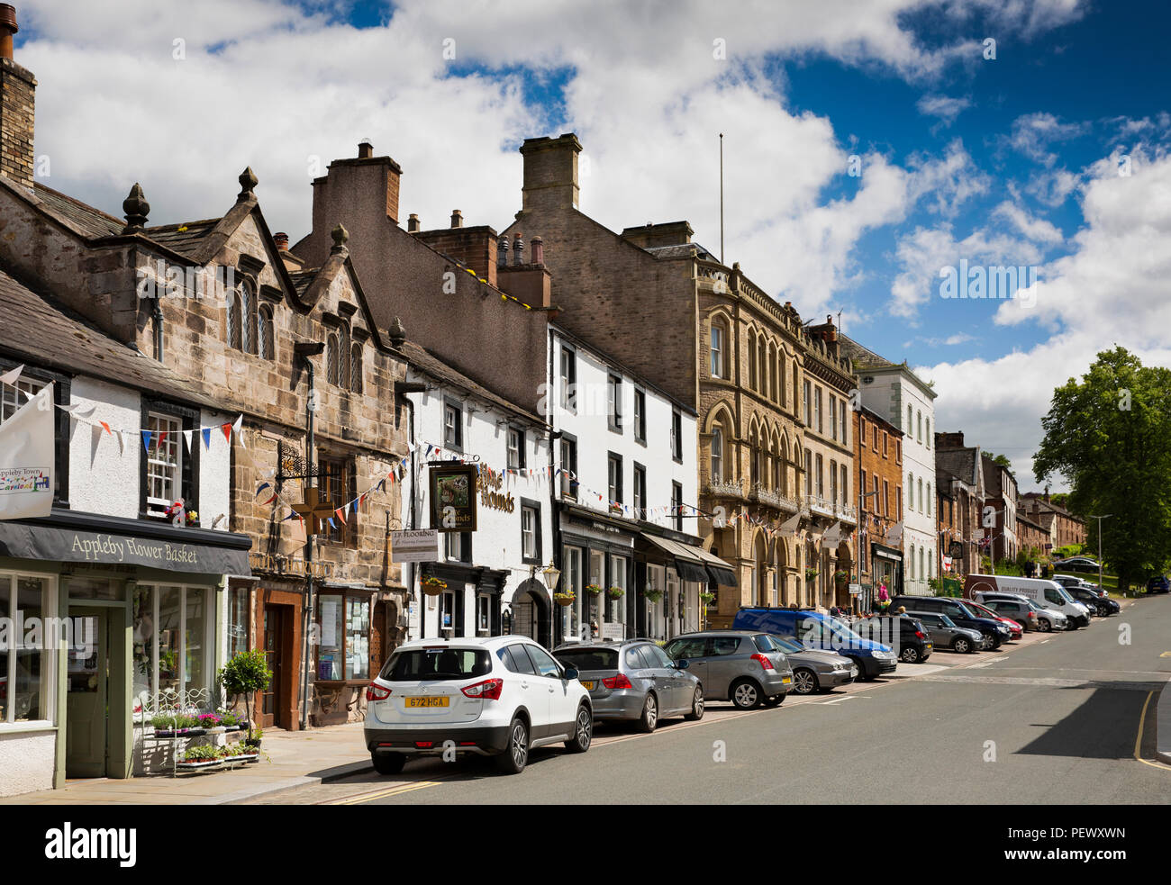 UK, Cumbria, Eden Valley, Appleby, Boroughgate Stock Photo Alamy