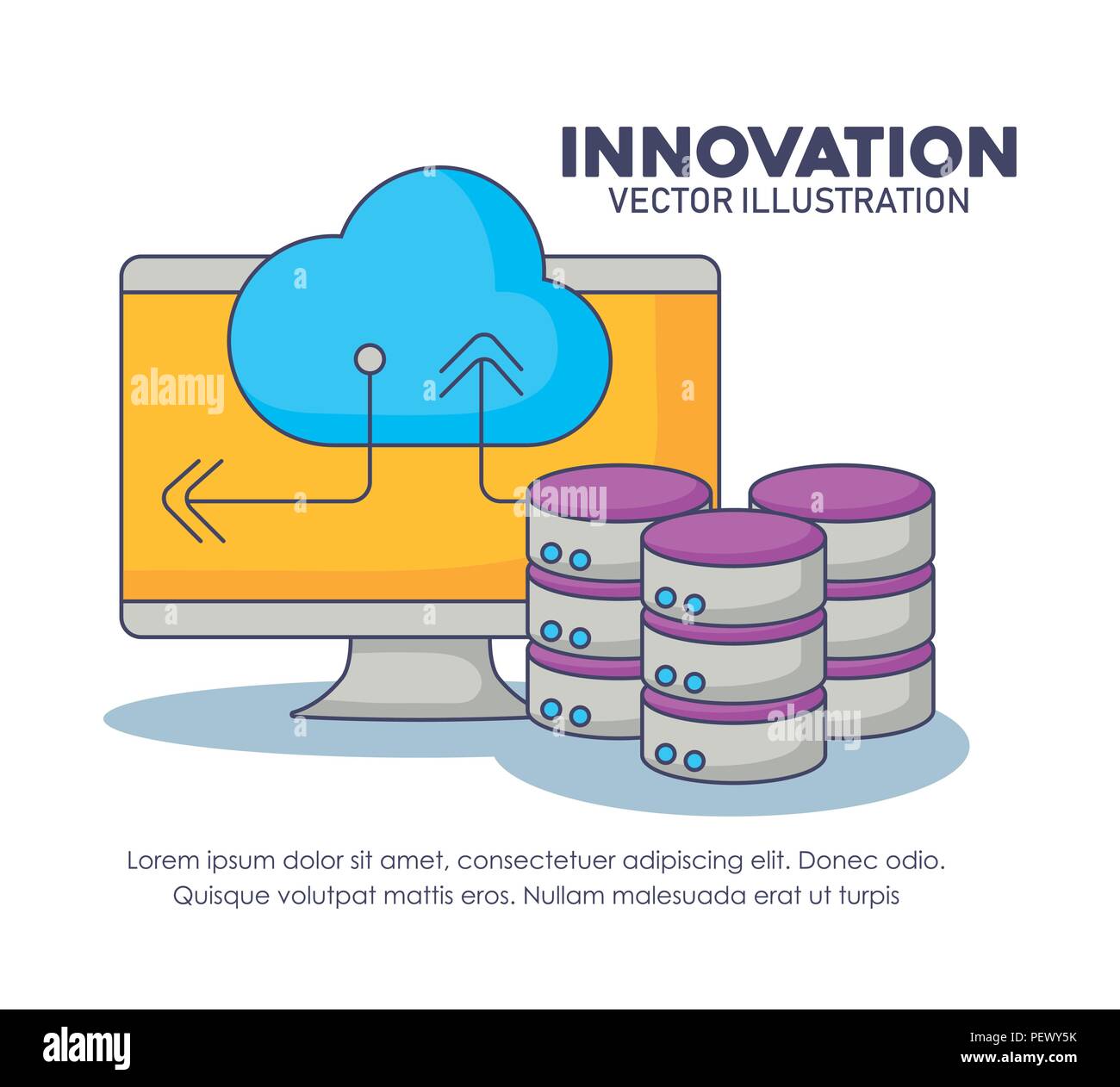 infographic presentation of innovation and technology concept with over ...