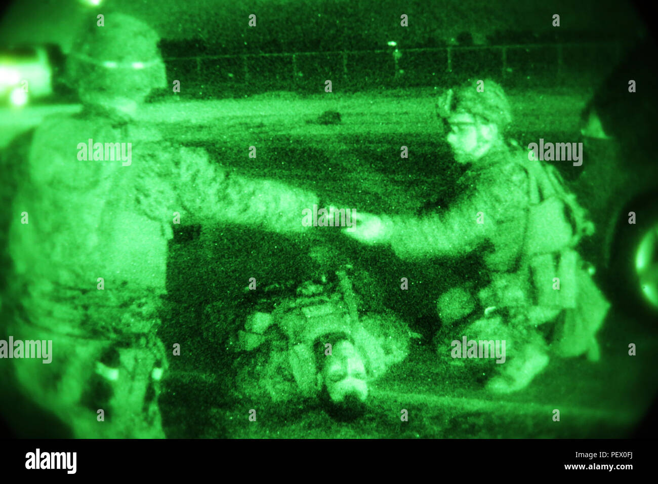 U.S. Marine Corps Cpl. Seth D. Mongold, (left) squad leader, and Lance ...