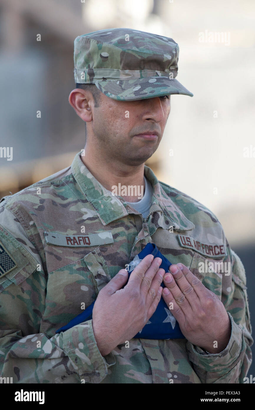 Sgt Rafiq Honor guard member Tech. Sgt. Hiba Rafiq, deployed to the 455th ...