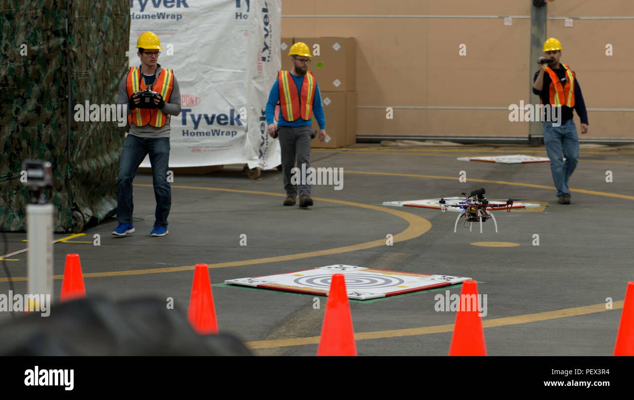 DARPA Fast Lightweight Autonomy program personnel test small unmanned ...