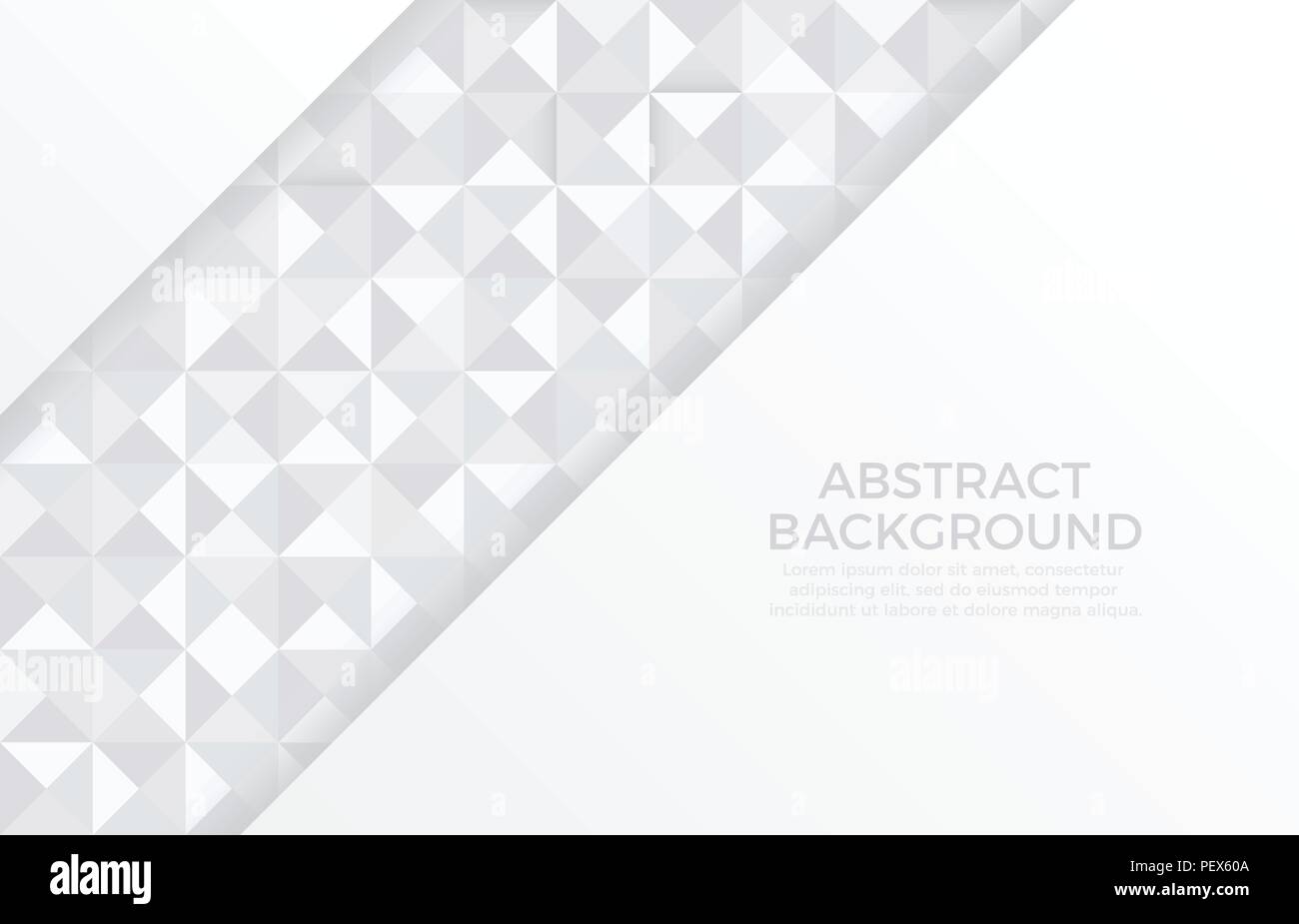 Gray color and white color background abstract art Stock Vector
