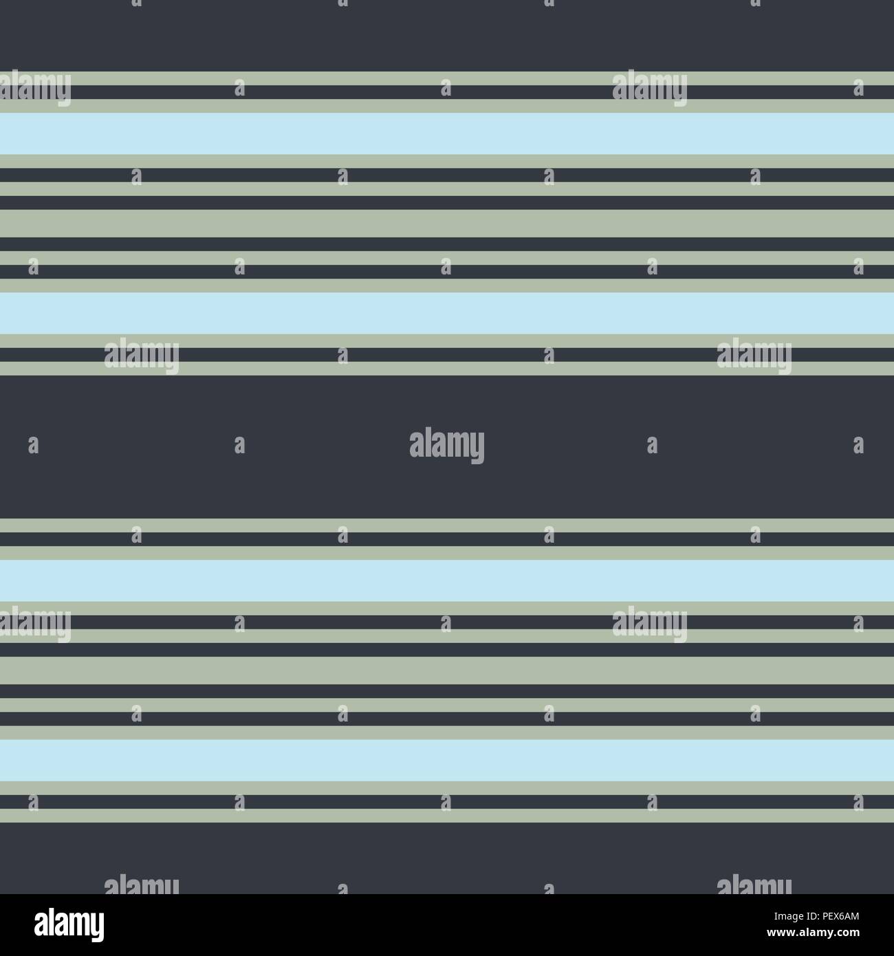 Retro Gray Colored Seamless Pattern with Horizontal Stripes Stock Vector