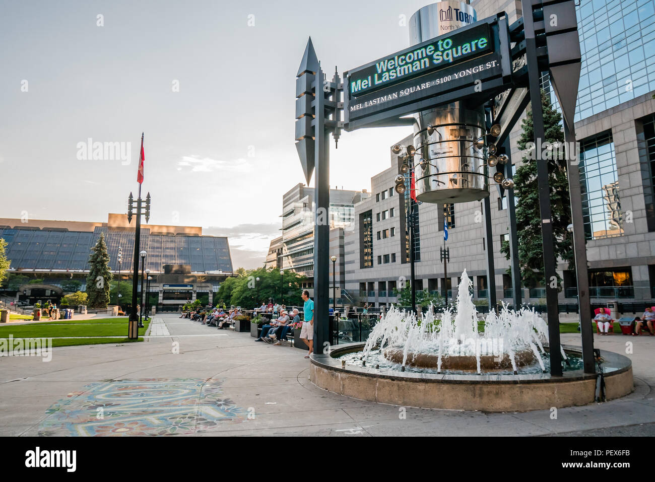 mel lastman square in north york canada Stock Photo Alamy