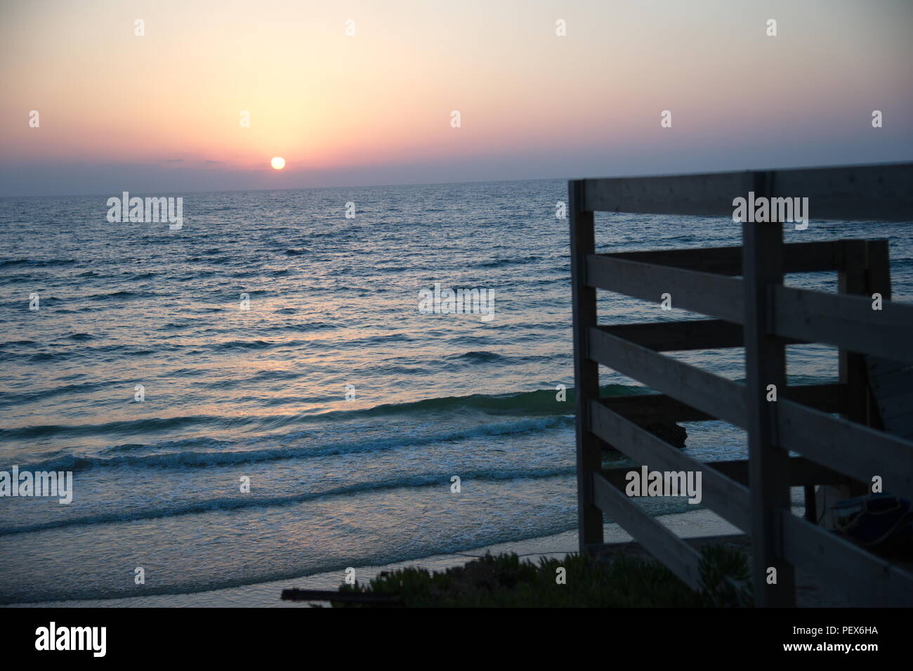 landscape of sunset and sea Stock Photo - Alamy