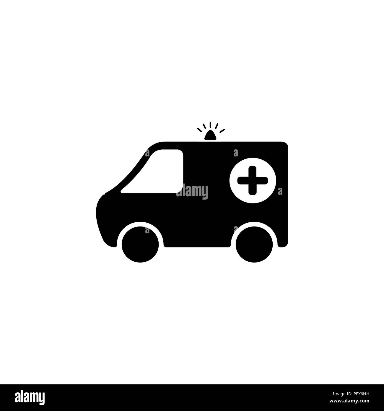 ambulance icon. vector illustration symbol (sign) health Stock Vector