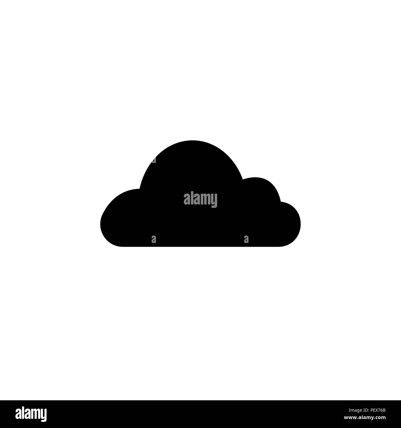 Cloud icon. Vector illustration black on white background Stock Vector ...