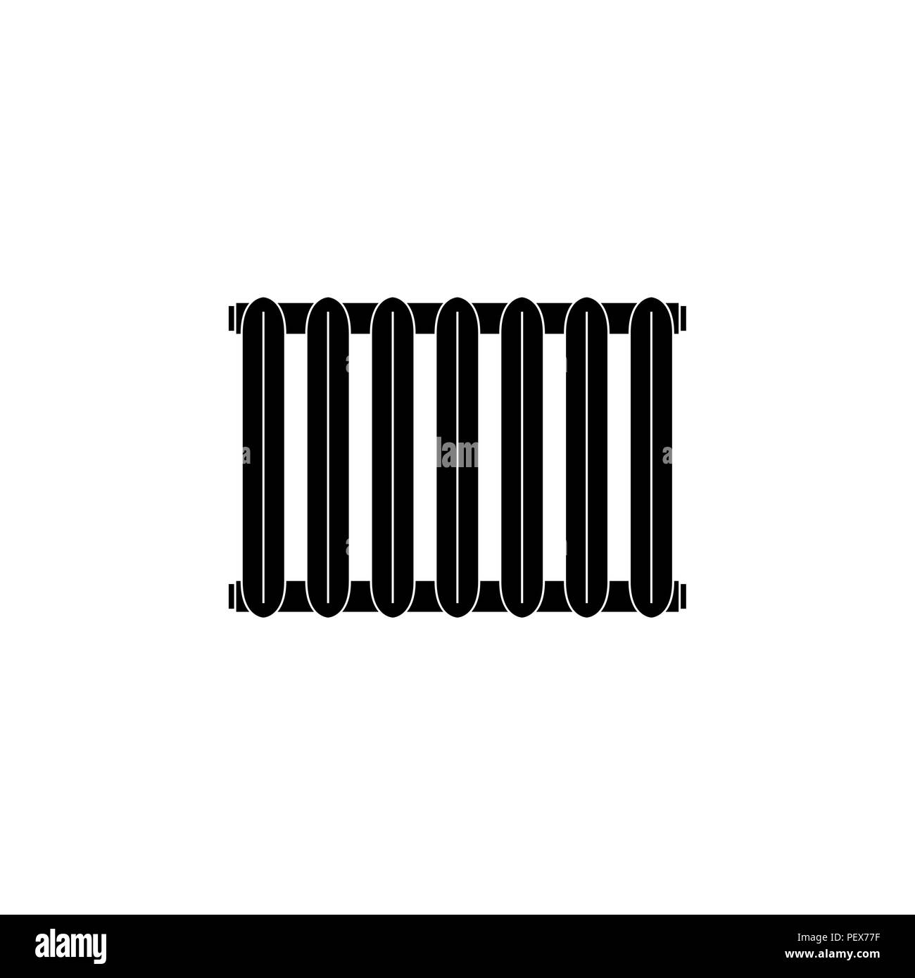 Radiator icon. vector illustration black on white background Stock ...