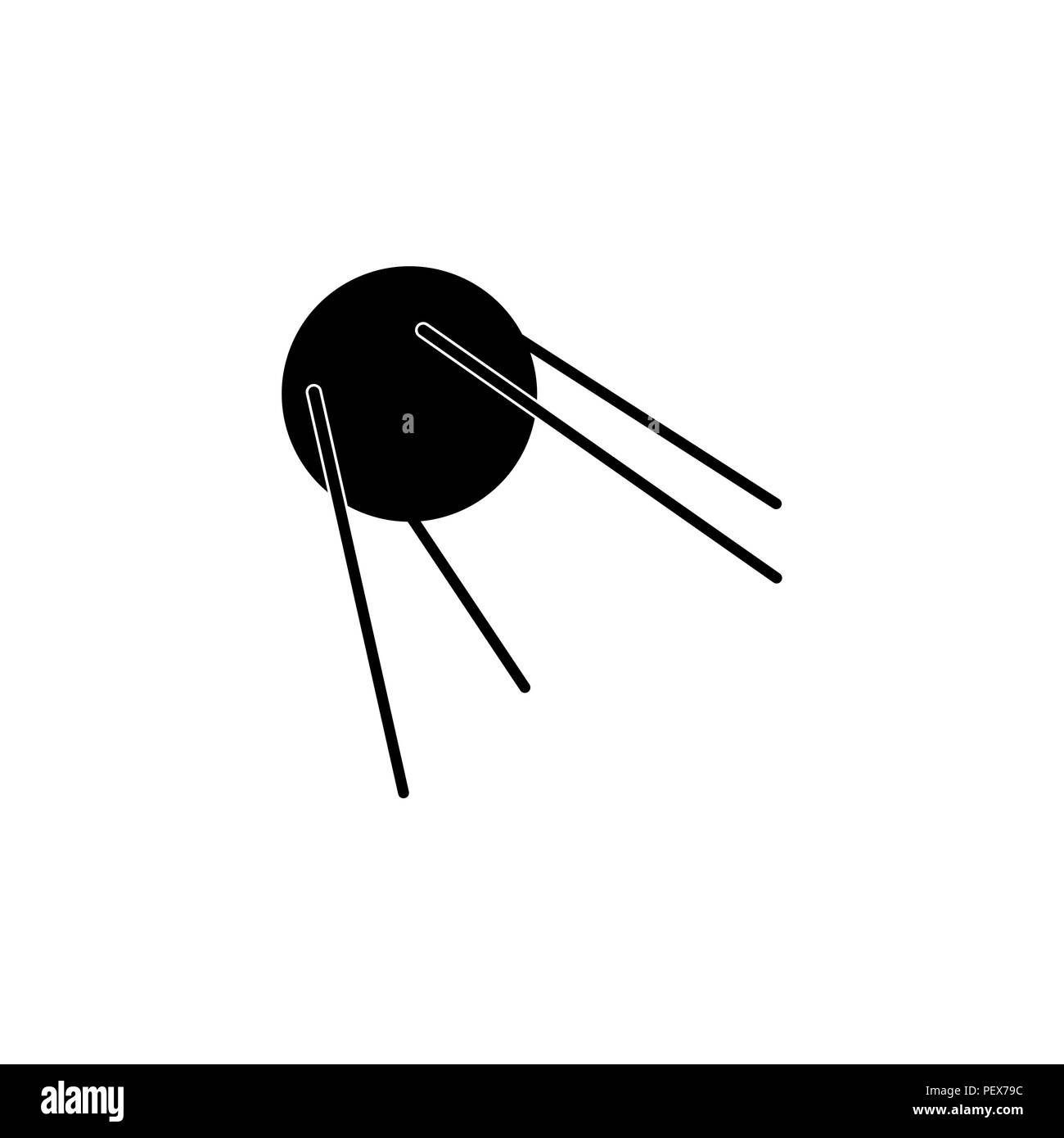 Satellite sign icon, vector illustration. Flat design style Stock ...
