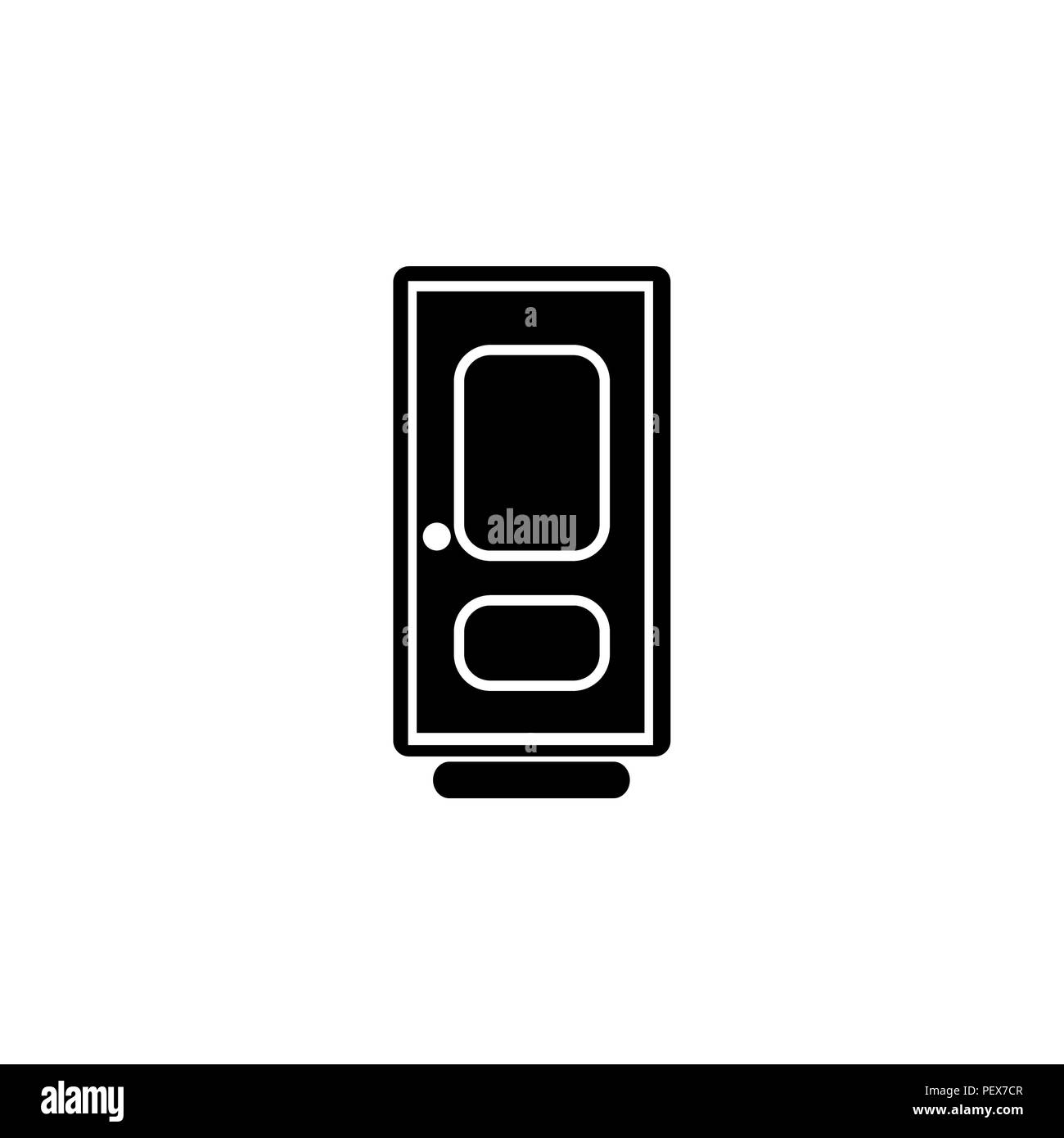 door vector icon. vector illustration black on white background Stock ...