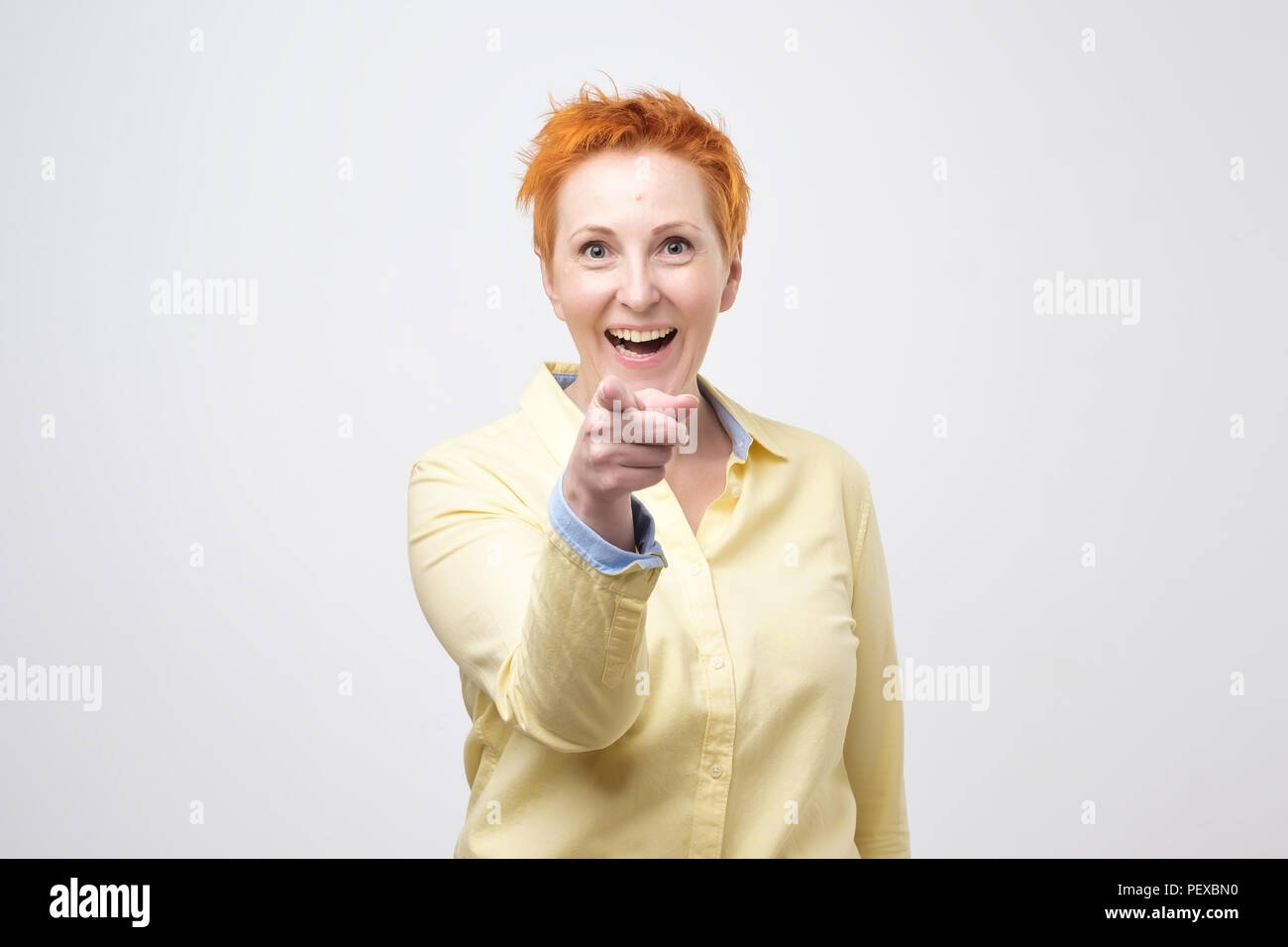 Redhead mature woman hi-res stock photography and images - Alamy