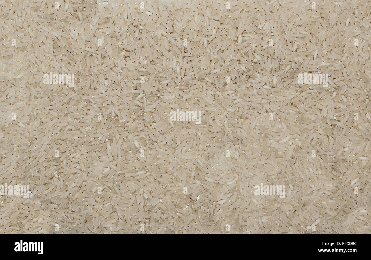 White rice closeup, uncoocked, full frame texture Stock Photo
