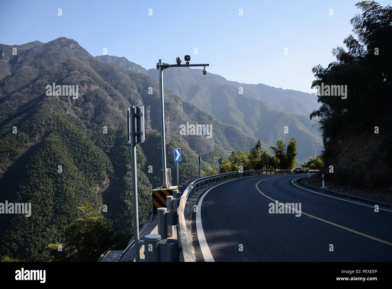 Camera for Traffic Violations on the Road Stock Photo