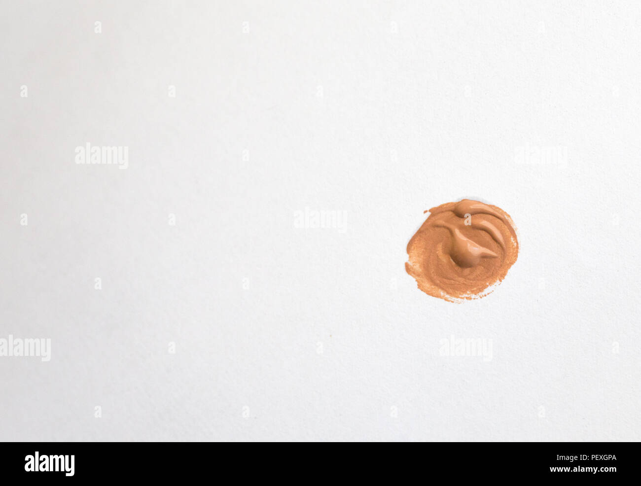 Blob or smear of concealer Stock Photo